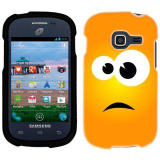 Samsung Galaxy Centura Scared Smiley Yellow Cute Monster Phone Case Cover Cell Phones & Accessories