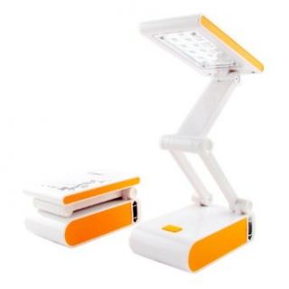 Duhud(TM) Foldable LED Desk Lamp Rechargable Portable Night Light Reading Lamp Table Lamp Color Orange   Desk Lamp Eye Protect  