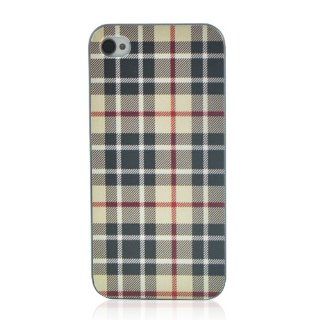 Classic Check Pattern Rubberized Case Cover   iPhone 4 4S Cell Phones & Accessories