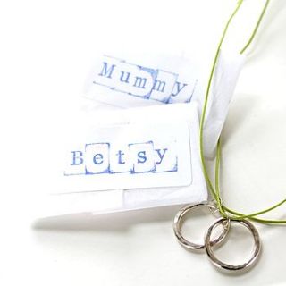 mum and me necklace by little object