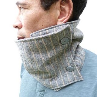 pinstripe tweed neckwarmer by moaning minnie