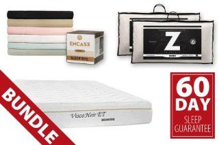 Shop Bed Boss 11" Memory Foam Mattress Combo Comparable to Tempurpedic with Brushed Sheets, Protector, Pillows, and 60 day Guarantee (Queen) at the  Furniture Store