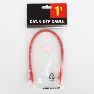 Link Depot 1 Feet Ethernet Enhanced CAT6 Networking Cable, Red (C6M 1 RDB) Computers & Accessories