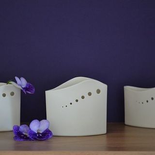 calm seas porcelain bud vase by carys boyle ceramics