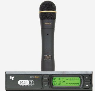 Electrovoice RE2 N7 Microphone Wireless Handheld System, HTU2D767A Transmitter, ND767 Cardioid Musical Instruments