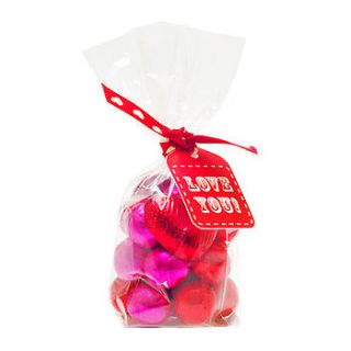 love & kisses hearts & chocs in a bag by candyhouse
