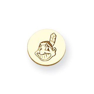 14K Cleveland Indians Disc Indian Head Tie Tac Charms Jewelry