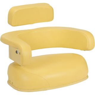 John Deere Replacement Cushion Seat — Yellow, Model# 55000YE02JD  Construction   Agriculture Seats