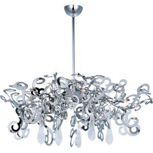 Maxim MAX 39846PN/CRY154 Polished Nickel Tempest 8 Light Chandelier