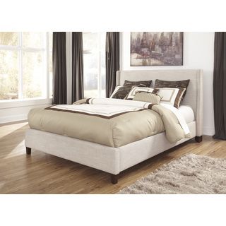 Signature Design By Ashley Signature Designs By Ashley Beige Fully Upholstered California King Bed Beige Size California King