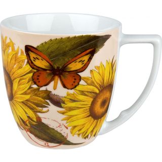 Waechtersbach Sunflower Accents Nature Mugs (set Of 4)