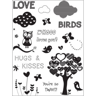 Art Warehouse Clear Stamps 4x9 Sheet whoo Loves You?