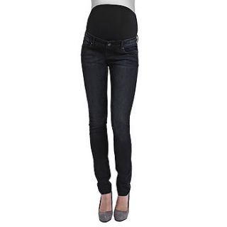 dark denim skinny maternity jeans by lulibelle