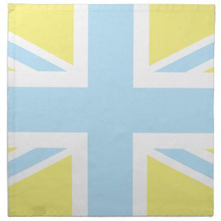 Pale Blue Classic Union Jack British(UK) Flag Napkins