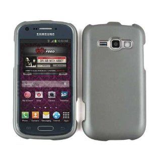 Cell Armor Snap On Case for Samsung Ring M840   Retail Packaging   Honey Metallic Gray, Leather Finish Cell Phones & Accessories