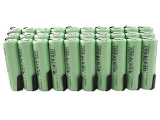 30pcs Tenergy Li Ion Flat Top 14500 Cylindrical AA 3.7V 800mAh Rechargeable Batteries with Tabs Electronics