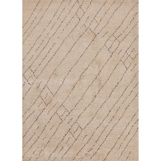 Hand knotted Contemporary Moroccan Pattern Brown Rug (2 X 3)