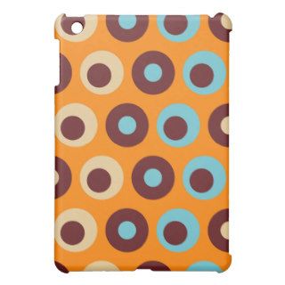 Crazy Orange Brown Blue Retro Dotted  iPad Mini Cases