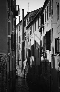 venice, italy, black and white print by paul cooklin