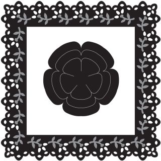 Marianne Designs Craftable Die lace Square   Flower