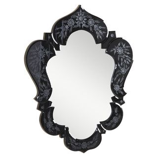 Christopher Knight Home Venetian Black Design Mirror