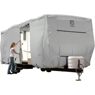 Classic Accessories Permapro Premium Travel Trailer Cover   Gray, Fits up to 20 