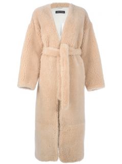 Sonia Rykiel Belted Fur Coat