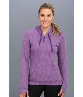 Lucy Sexy Sweat Half Zip Womens Sweatshirt (Purple)