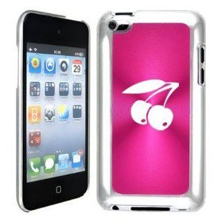 Apple iPod Touch 4 4G 4th Generation Hot Pink B987 hard back case cover Cherries Cell Phones & Accessories