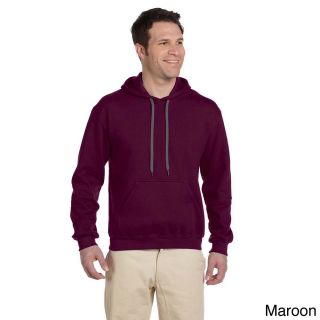 Gildan Gildan Mens Premium Cotton 9 ounce Ringspun Hooded Sweatshirt Brown Size S