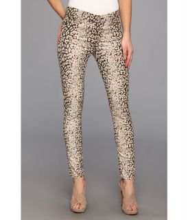 7 For All Mankind The Highwaist Ankle Skinny in Mixed Leopard Womens Casual Pants (Gold)