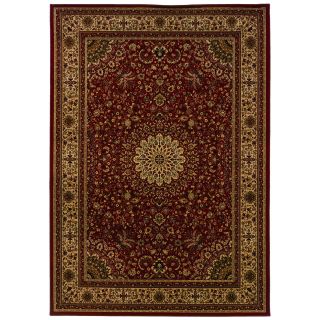 Traditional Red/ Ivory Area Rug (710 X 1010)