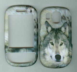Samsung Flight A797 Rubberized Snap on Faceplate Hard Phone Case Cover Accessory Protector Grey Wolf Cell Phones & Accessories