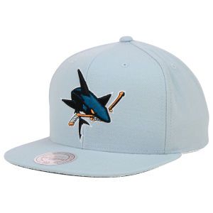 San Jose Sharks Mitchell and Ness NFL Wool Solid Snapback Cap