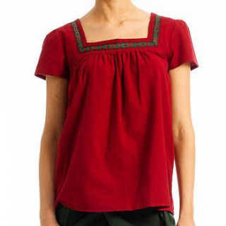 square neck top by lale style
