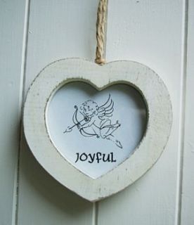 distressed heart frame by boxwood