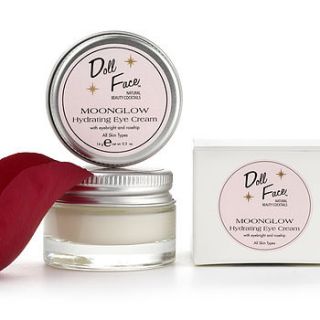 'moonglow' hydrating eye cream by doll face natural beauty cocktails