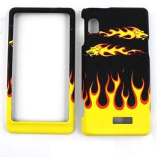 MOTOROLA DROID2 A955 FIRE DRAGON FLAMES MATTE TEXTURE CASE ACCESSORY SNAP ON PROTECTOR Cell Phones & Accessories