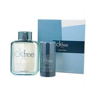 cK Free for Men Gift Set   3.4 oz EDT Spray + 2.6 oz Deodorant Stick  Eau De Toilettes  Beauty