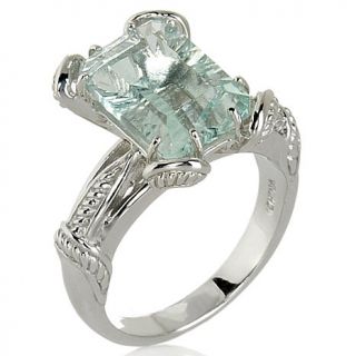 Victoria Wieck 3.90ct Viridian Green Fluorite Wrapped Ring