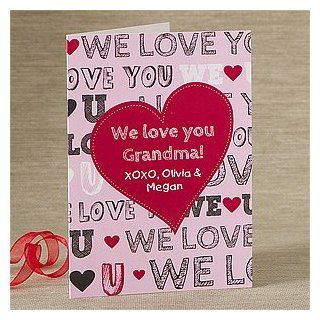 Personalized Heart Greeting Cards   All About Love Health & Personal Care