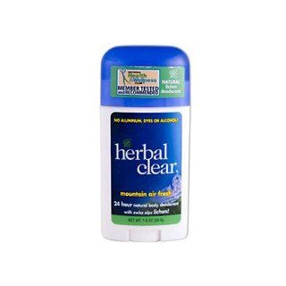 Herbal Clear Mountain Air Fresh 24 Hour Natural Body Deodorant   1.8 oz Herbal Clear Mountain Air F Health & Personal Care