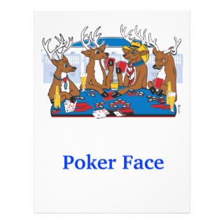 Poker Face Deer Personalized Flyer