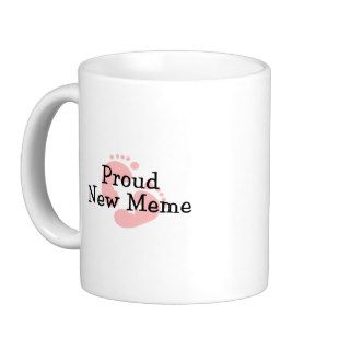 Proud New Meme Baby Girl Footprints Coffee Mug