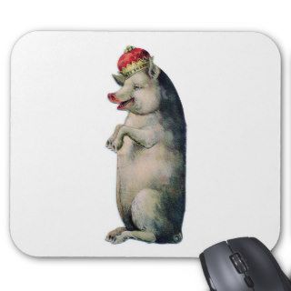 Happy pig king mousepads