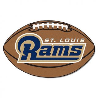 NFL Football Shaped Team Logo Mat   Rams