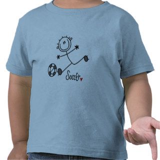 Basic Stick Figure Soccer T shirts and Gifts
