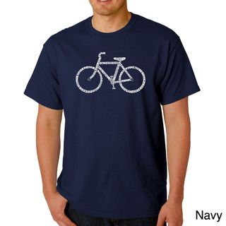 Los Angeles Pop Art Men's 'Save a Planet Bike' T shirt Los Angeles Pop Art Casual Shirts