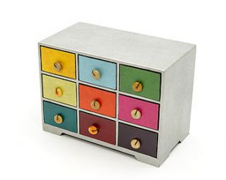 nine drawer jewellery box by orchid furniture