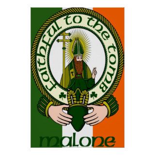 Malone Clan Motto Poster Print
